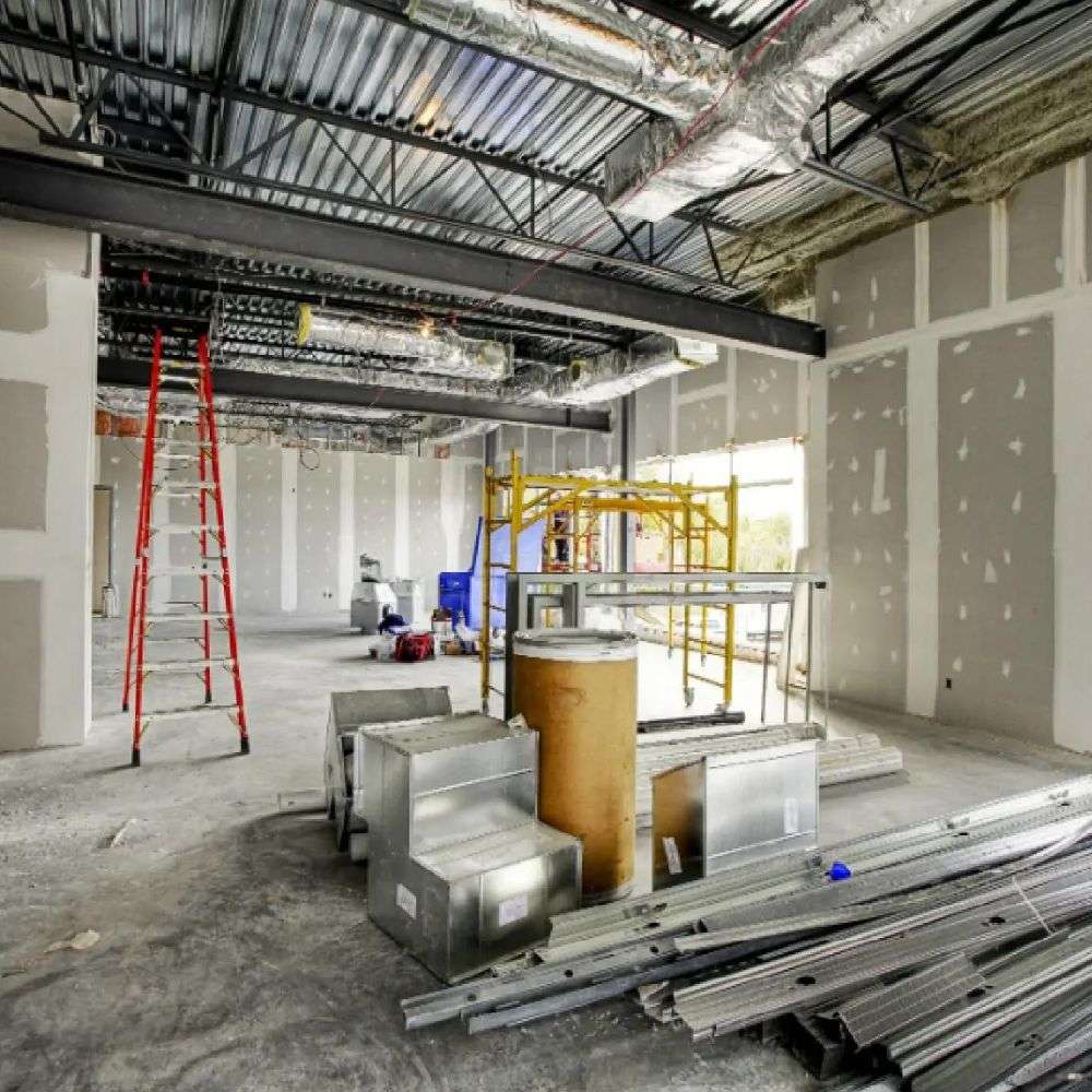 constructing building